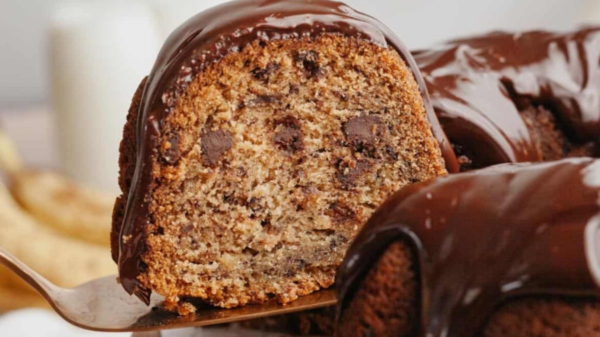 Chocolate Chip Banana Bundt Cake