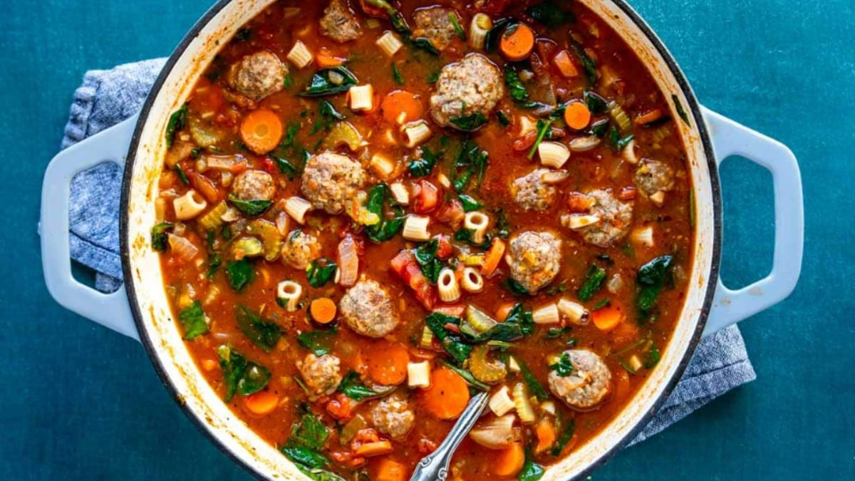 Italian Style Meatball Soup