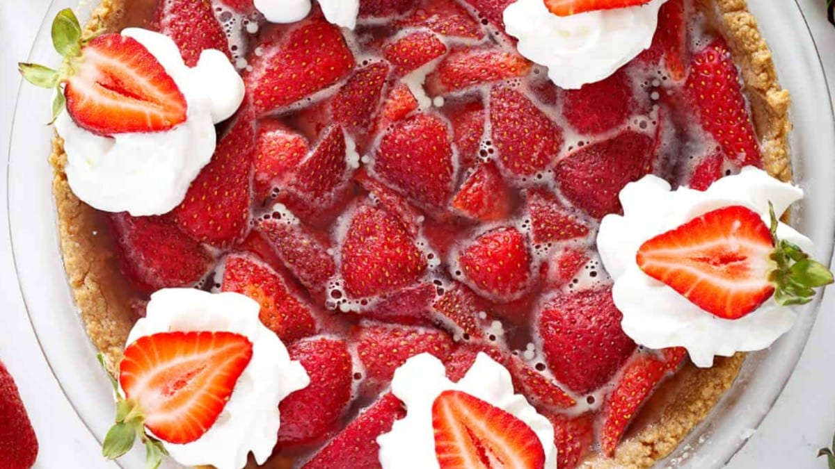 No Bake Strawberry Pie