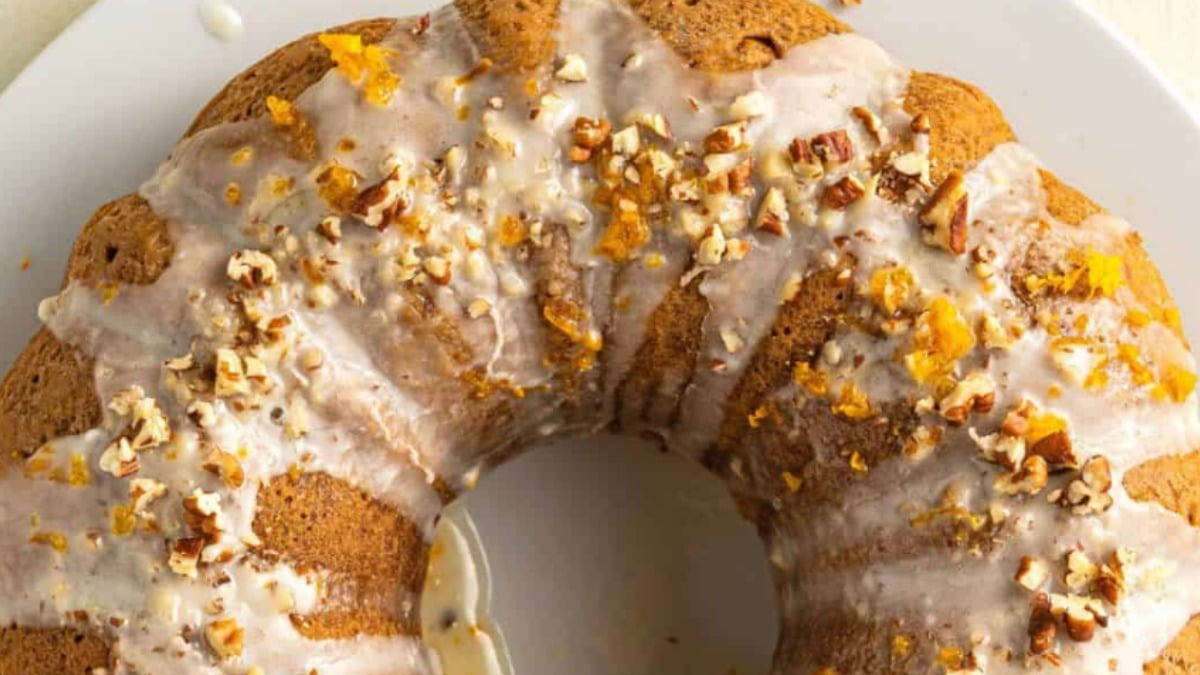 Orange Pecan Bundt Cake