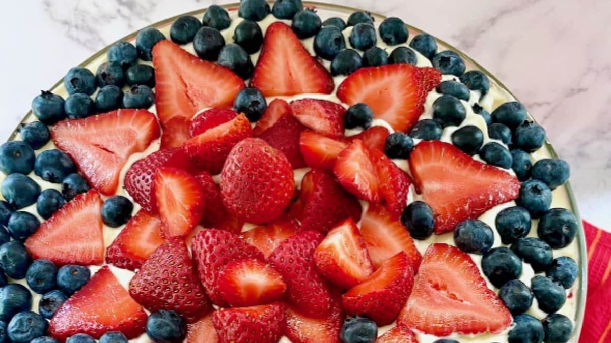 Patriotic Berry Trifle