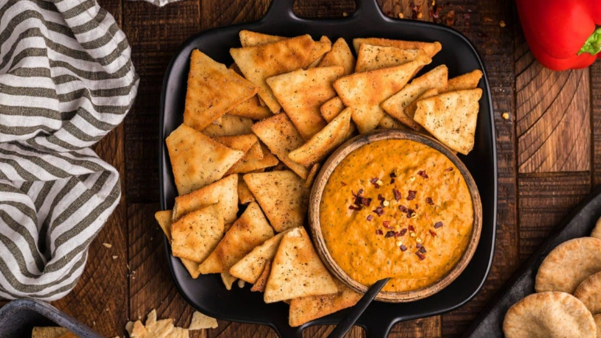 Roasted Red Pepper Cream Cheese Dip