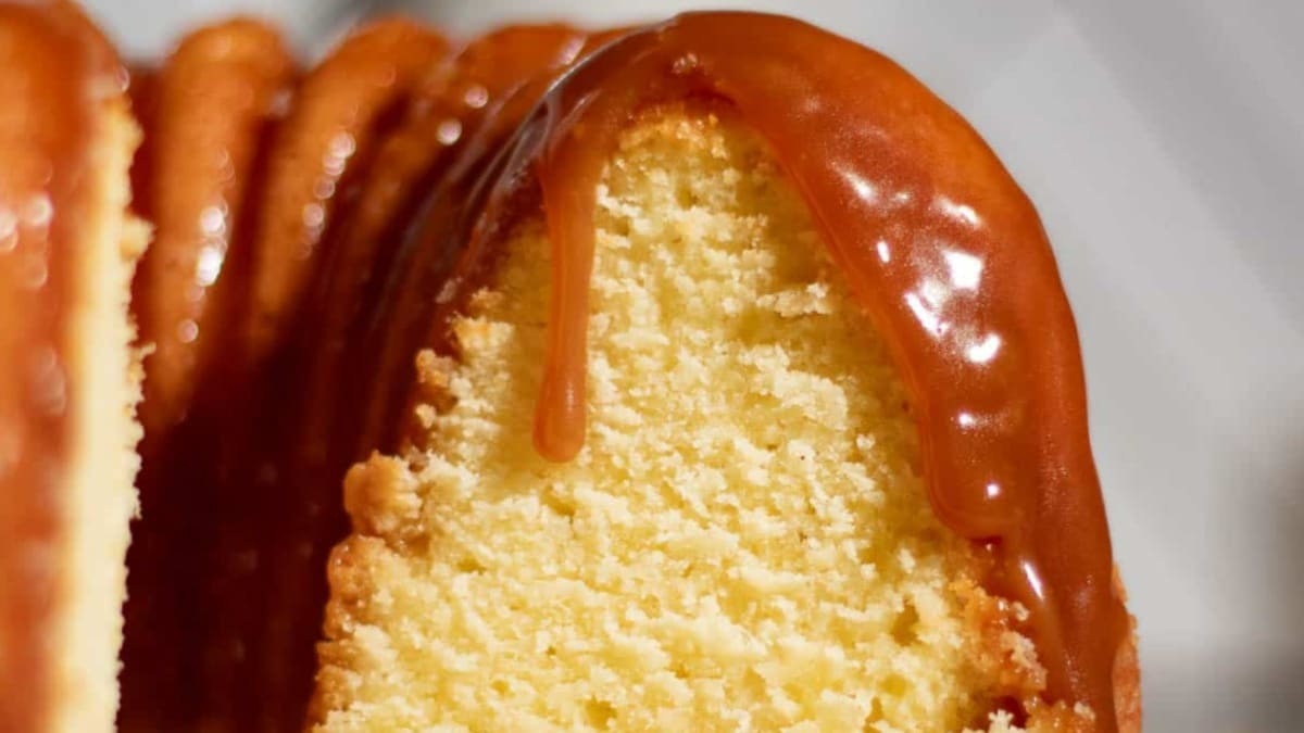Salted Caramel Kentucky Butter Cake