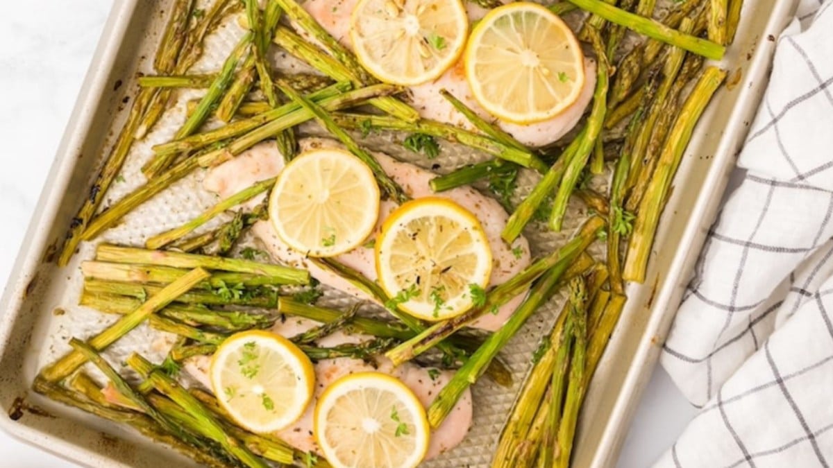 Sheet Pan Lemon Chicken & Asparagus