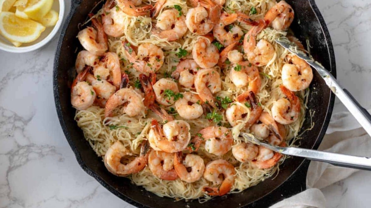 Shrimp Scampi with Angel Hair Pasta