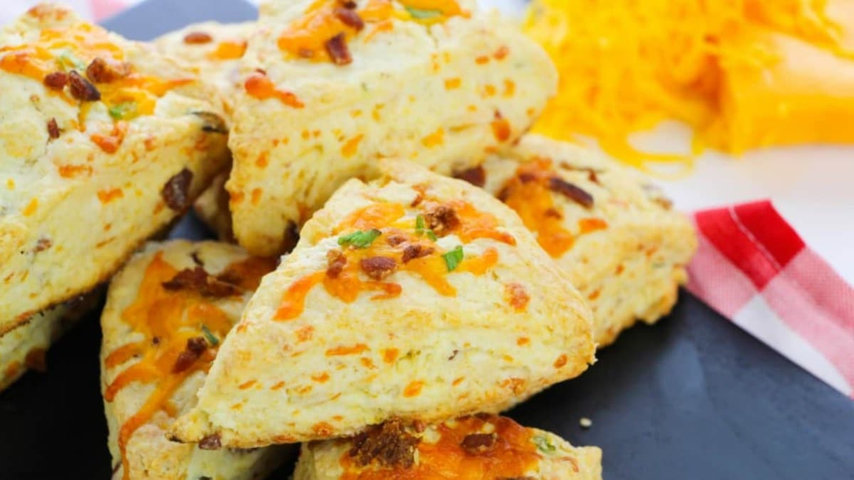 Bacon and Cheddar Cheese Scones