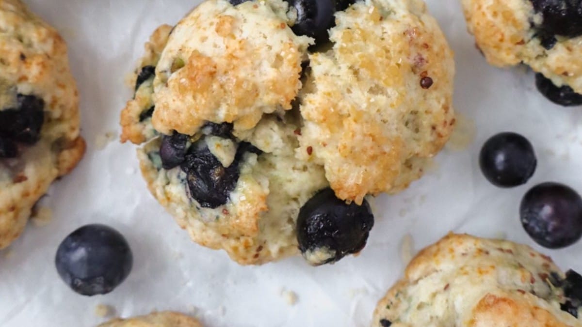 Blueberry Drop Scones