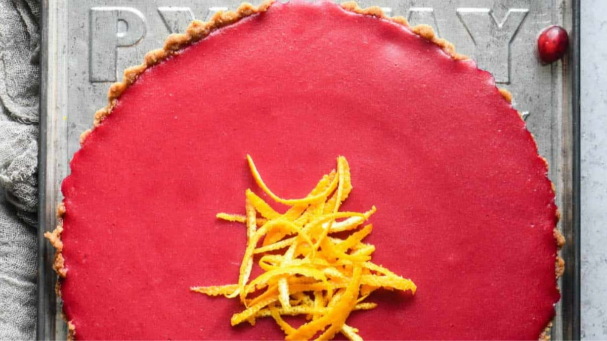 Cranberry Curd Tart