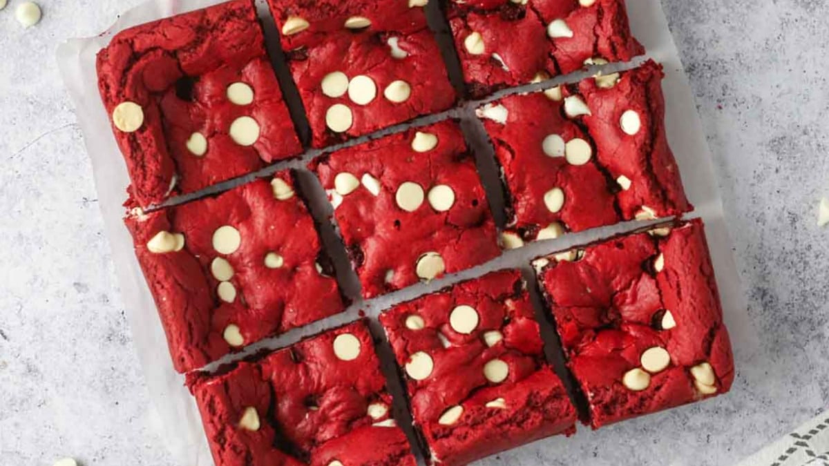Red Velvet Cake Mix Brownies