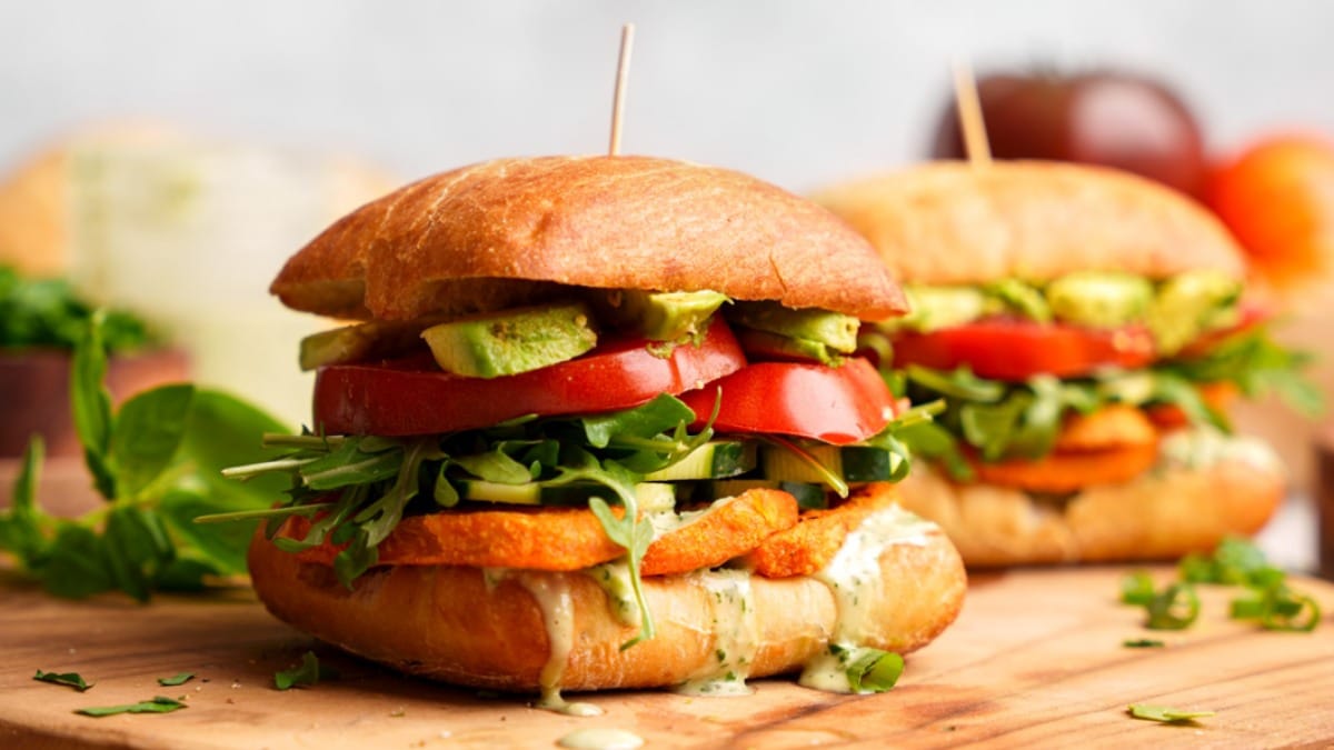 Vegan Sweet Potato Sandwich