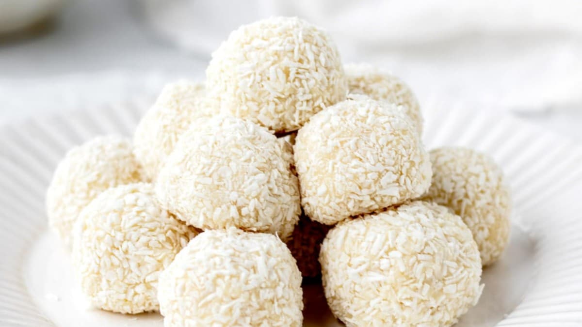 White Chocolate Coconut Truffles